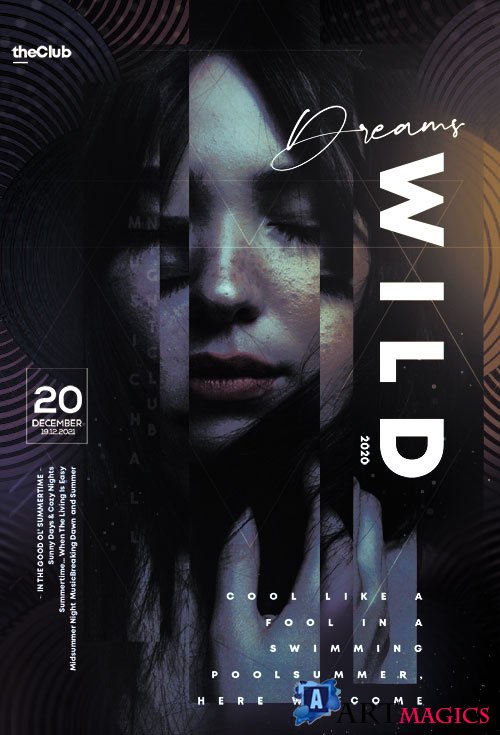 Wild Dreams Event - Premium flyer psd template