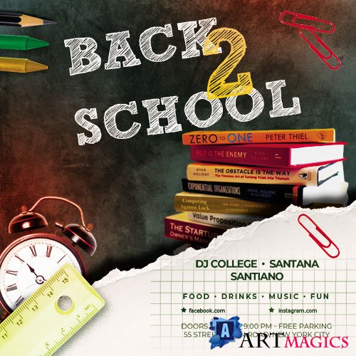 Back 2 School vol.2 - Premium flyer psd template