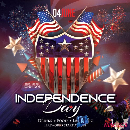 Independence Day - Premium flyer psd template