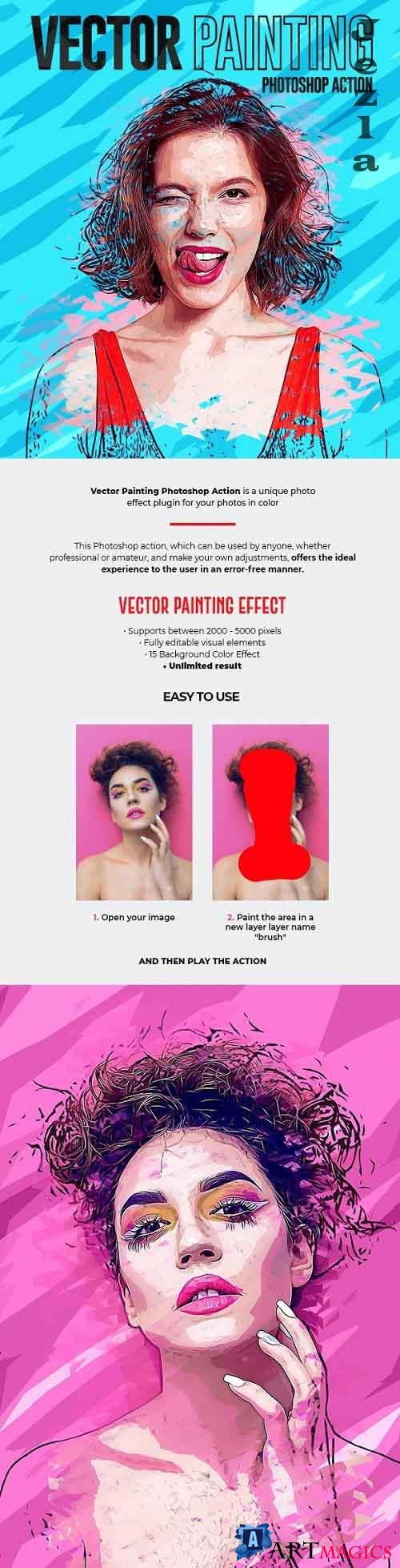 Vector Painting Effect Photoshop Action 26992554