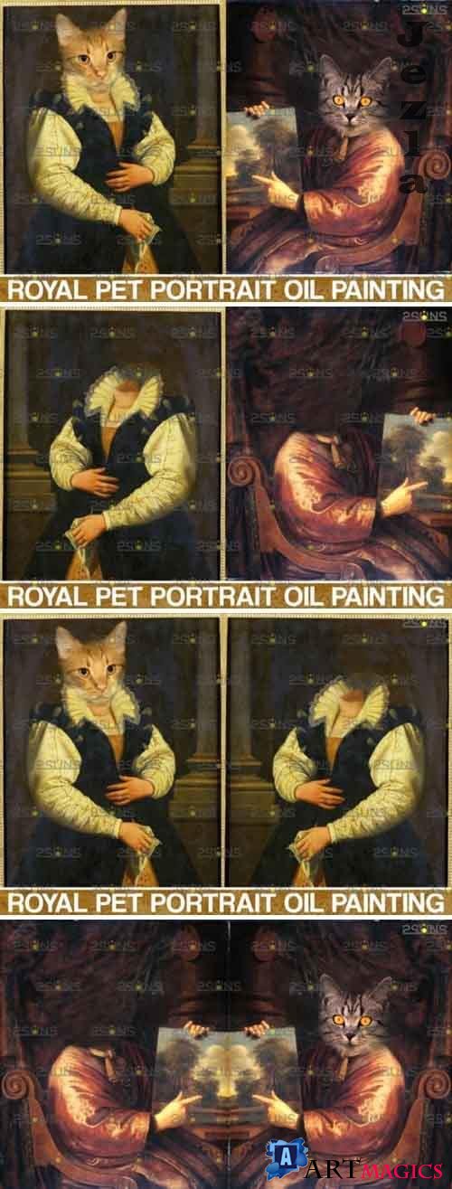 Royal Pet Portrait templates vol.9, Pet Painting - 839402