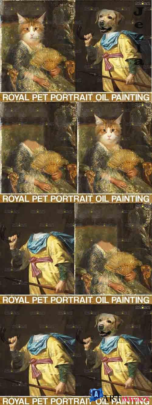 Royal Pet Portrait templates vol.11, Pet Painting - 839406