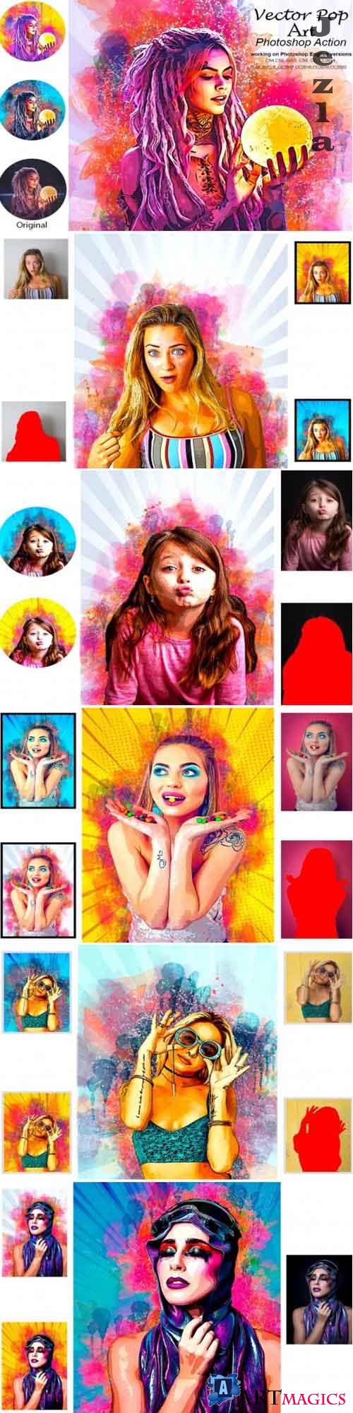 Vector Pop Art Photoshop Action 5210140