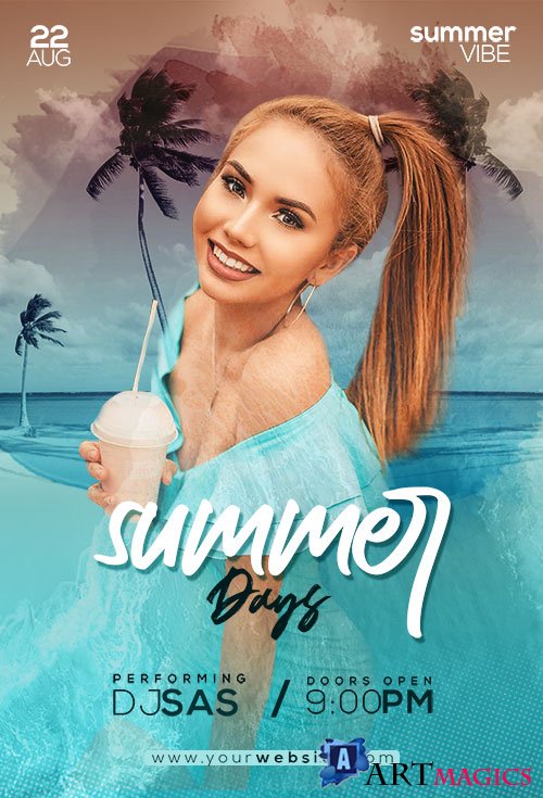 Summer Days - Premium flyer psd template