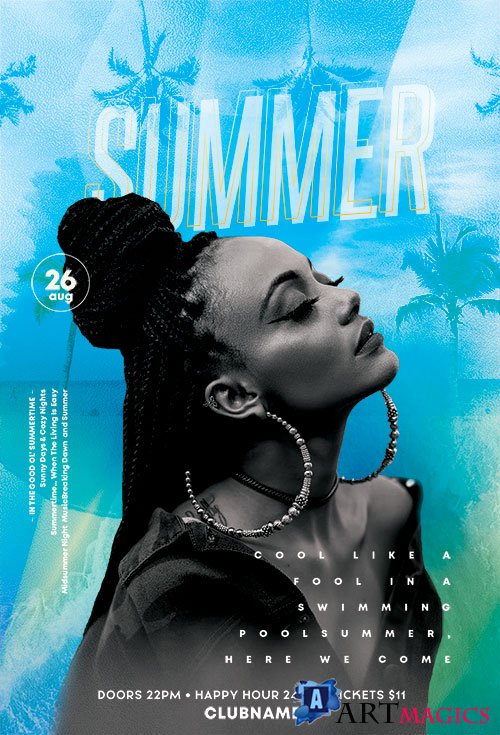 Summer Fun Event - Premium flyer psd template