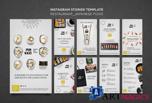 Make-up ollection of sushi templates for restaurant vol 2
