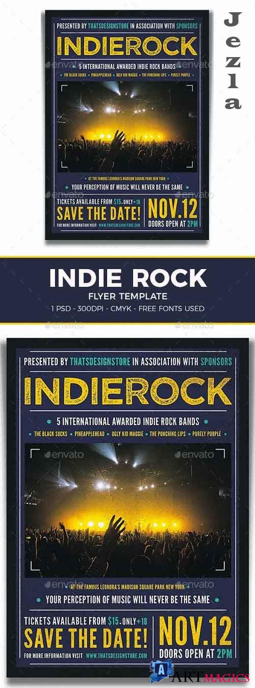 Indie Rock Flyer Template V1 - 19130024 - 1095668