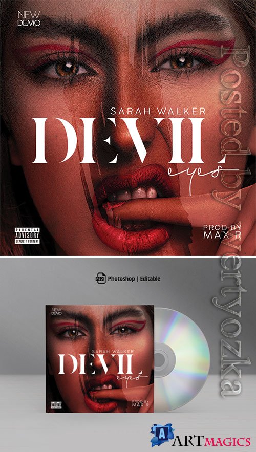 Devil Eyes Mixtape CD Cover Artwork
