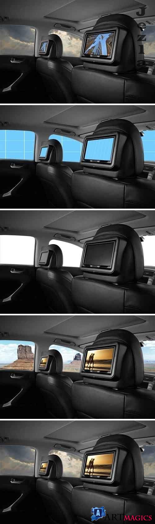 Leather interior-Car-Mockup - JVSM87A
