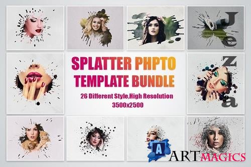 Splatter Photo Template Bundle 4957159