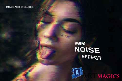 VHS Noise Photo Effect