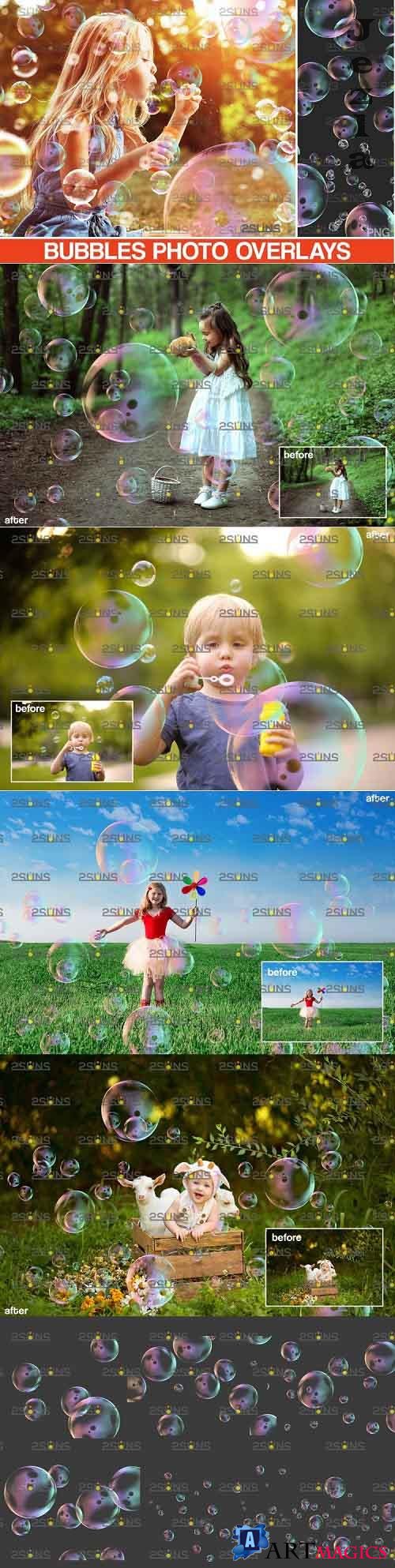 30 Photoshop overlay Bubble overlays, Soap bubbles - 895339