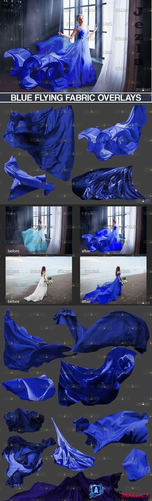 Flying Fabric overlays, Photoshop overlay Flying dress - 898227