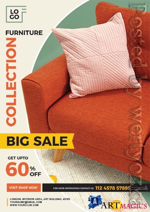 Furniture Sale Flyer Psd Template
