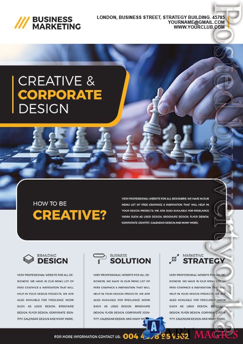 Business Marketing Flyer PSDTemplate