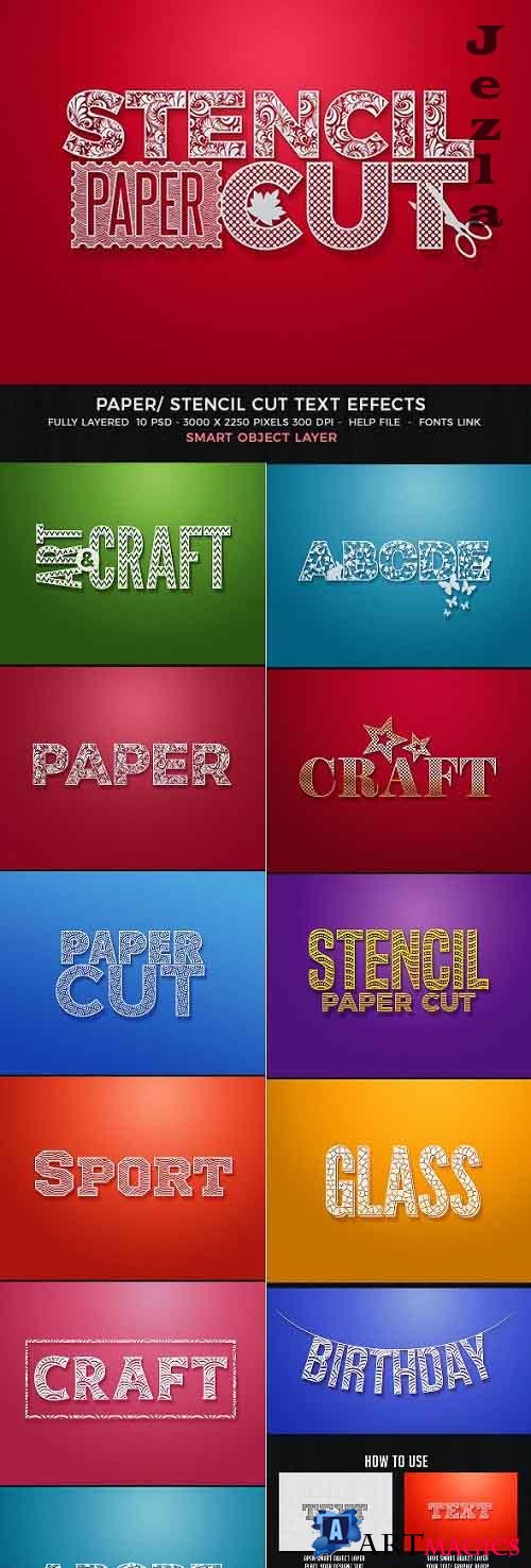Paper Cut/Stencil Cut Text Effect - 28059651
