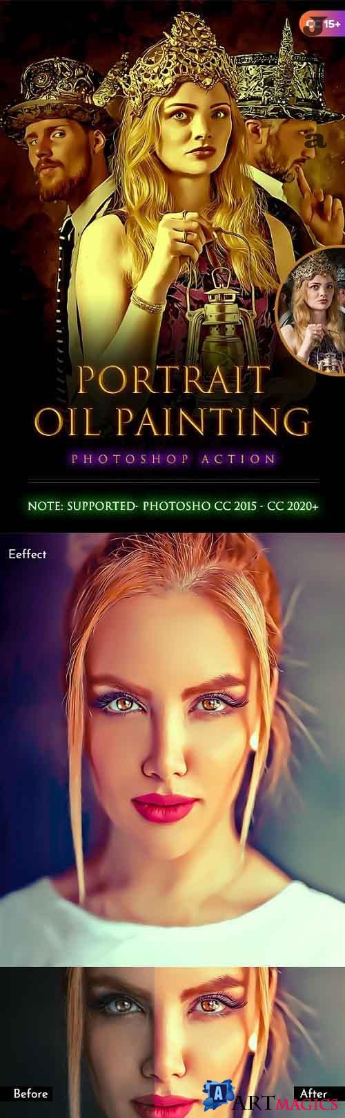 Portrait Oil Painting Action 28368558