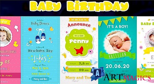 Baby Birthday Instagram Stories 752814 - Project for After Effects