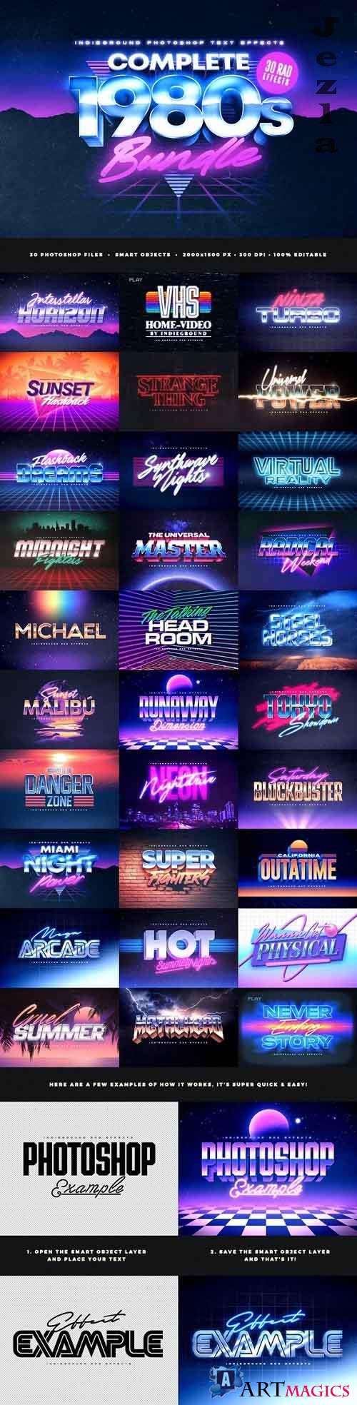 80s Text Effects Complete Bundle 28703930