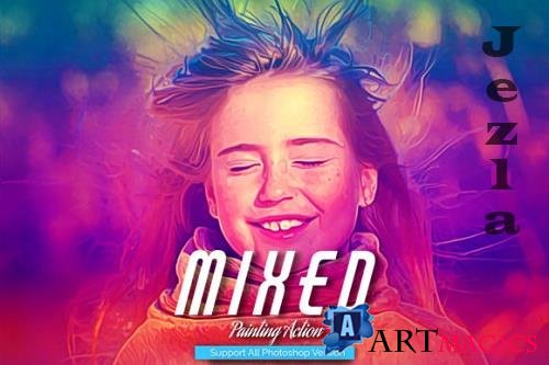 Mixed Painting Photoshop Action