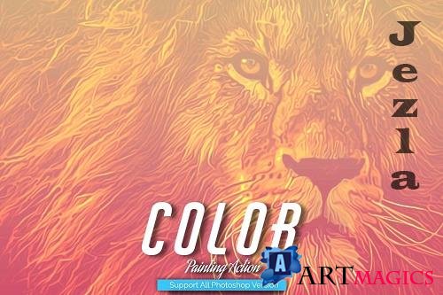 Color Painting Art Photoshop Action - 5444732