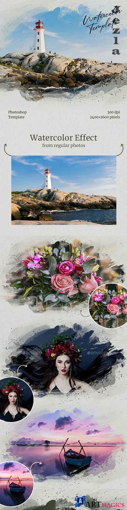 Watercolor from Photo Template 28663455