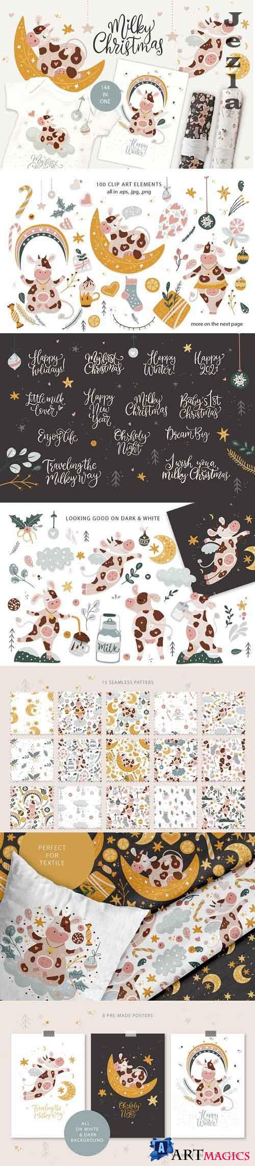 Milky Christmas. Christmas Cow Pack - 5461271