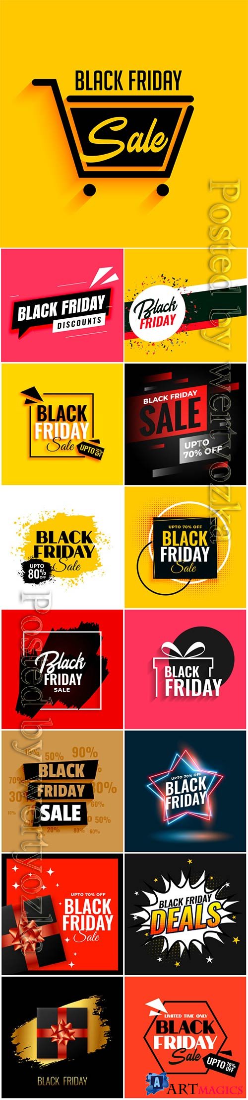 Black friday gift background sale template