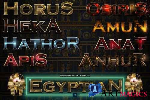 Ancient Egyptian Pharaoh Text Effects