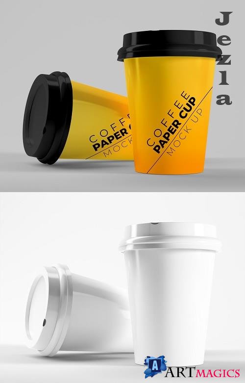 Two Paper Coffee Cups Mockup 385835807