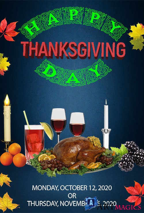 Thanks Giving Flyer PSD Template