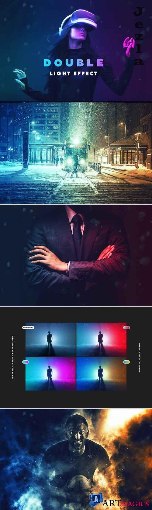 CreativeMarket - Double Light Photoshop Effect 4974274