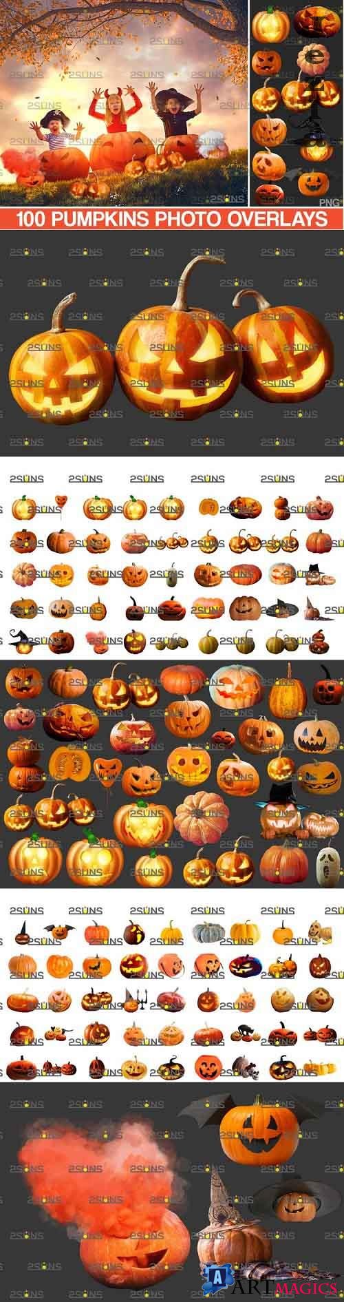 100 Halloween overlay & Halloween pumpkin overlays - 994993