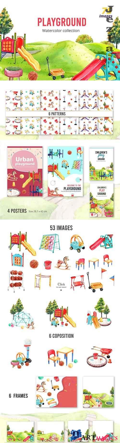 Playground Watercolor Collection - 5529626