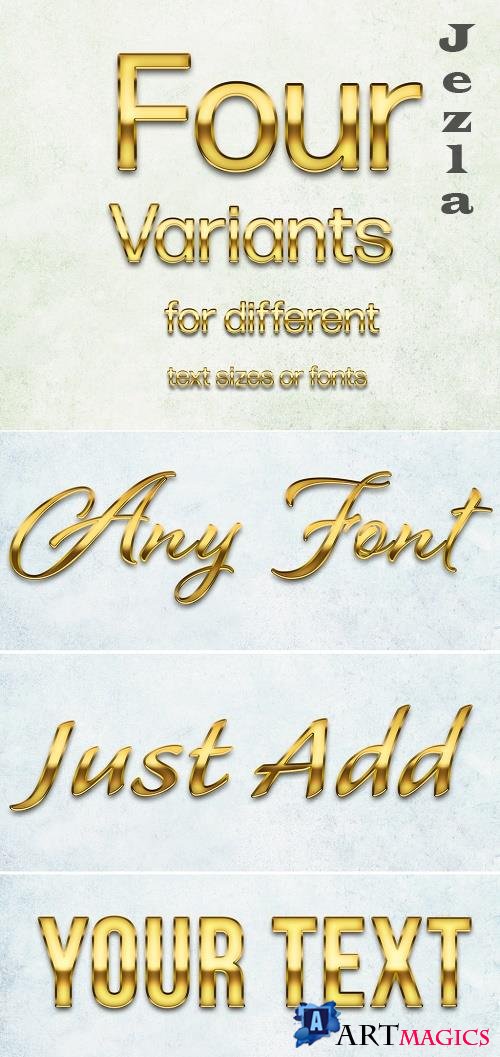 Golden Text Effect 388824294