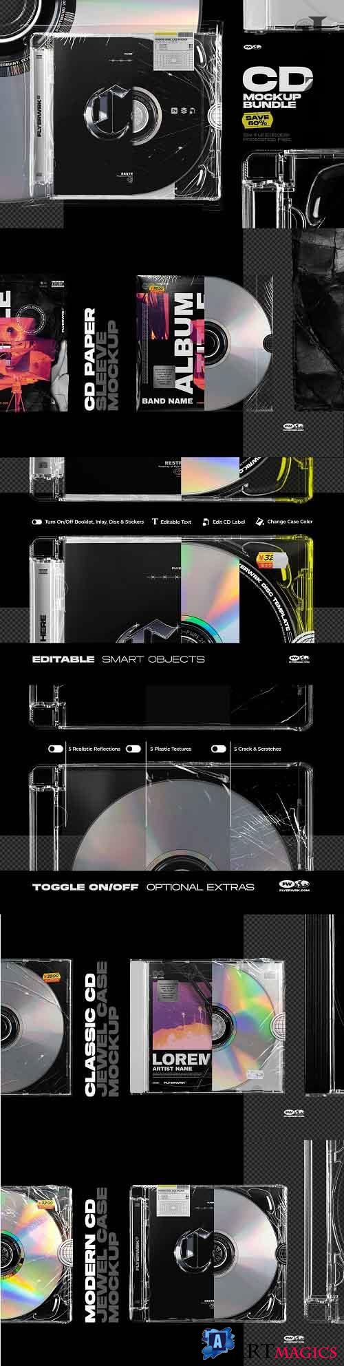 CreativeMarket - CD Mockup Bundle 5485024