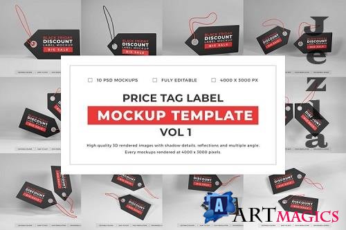 Price Tag Label Mockup Template Bundle Vol 1 - 1053987