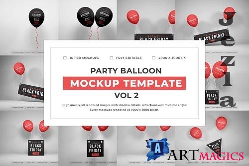 Party Balloon Mockup Template Bundle Vol 2 - 1058120