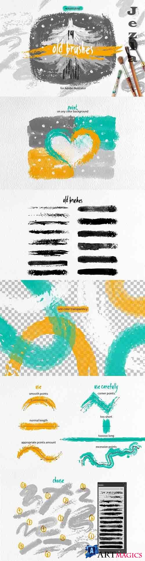 Old Brushes for Illustrator - 3595715