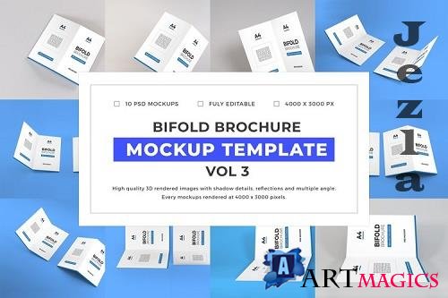 Bifold Brochure Mockup Template Bundle Vol 3 - 1058224