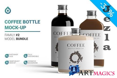 CreativeMarket - Coffee Bottle Mockup 4971163