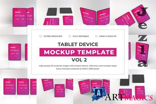 Apple iPad Tablet Device Mockup Template Bundle Vol 2 - 1079502