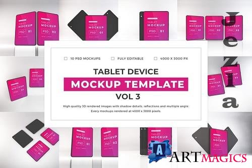 Apple iPad Tablet Device Mockup Template Bundle Vol 3 - 1079511
