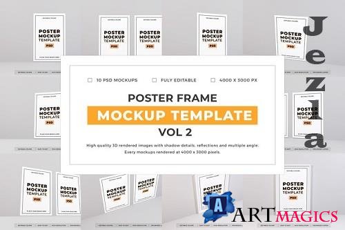 Poster Frame Mockup Template Bundle Vol 2 - 1080624
