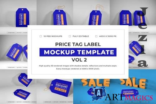 Price Tag Label Mockup Template Bundle Vol 2 -1080642