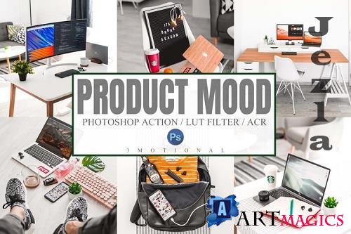10 Product Mood Photoshop Actions ACR, LUT Presets - 1100258