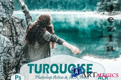10 Turquoise Photoshop Actions and ACR