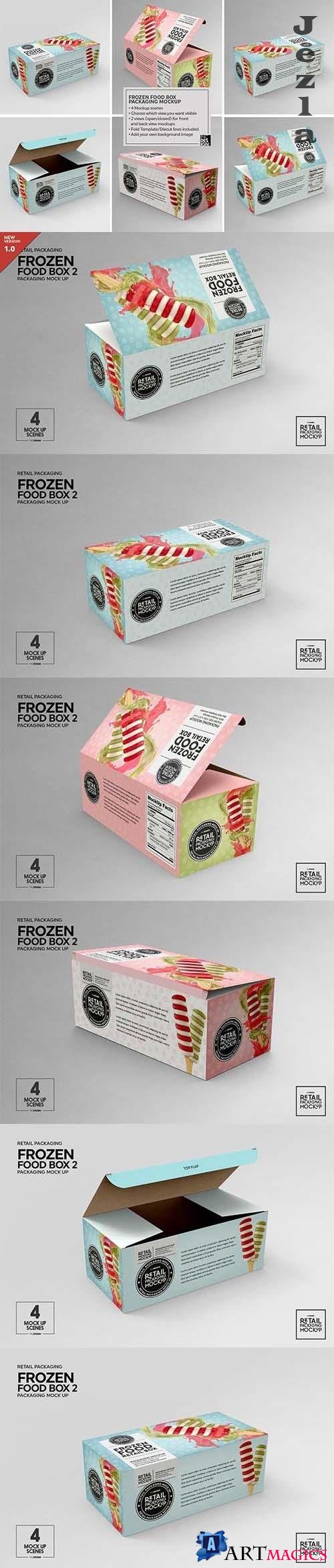 CreativeMarket - Retail Frozen Food Packaging2 Mockup 5730740