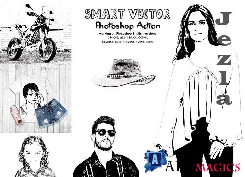CreativeMarket - Smart Vector Photoshop Action 5670471