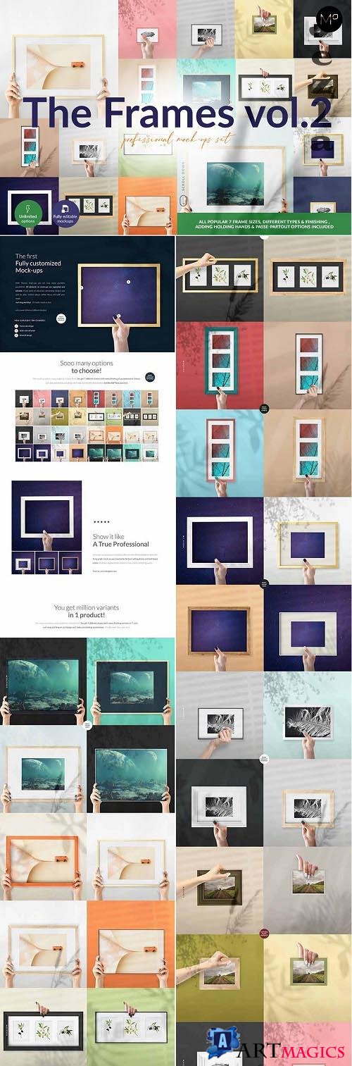 CreativeMarket - The Frames vol.2 Mock-ups Set 5580371